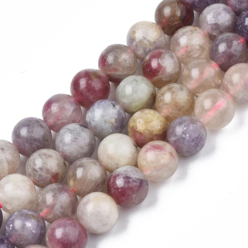 Gemstone Beads, Tourmaline, Purple, Round, 8mm - BEADED CREATIONS