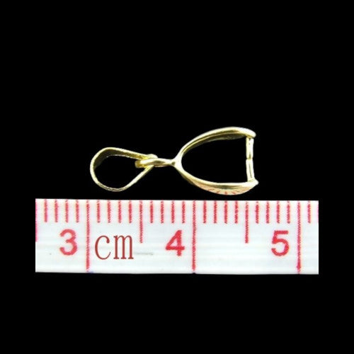 Ice-Pick Pinch Bails, Teardrop, Gold Plated, Brass, 15x5.5mm - BEADED CREATIONS