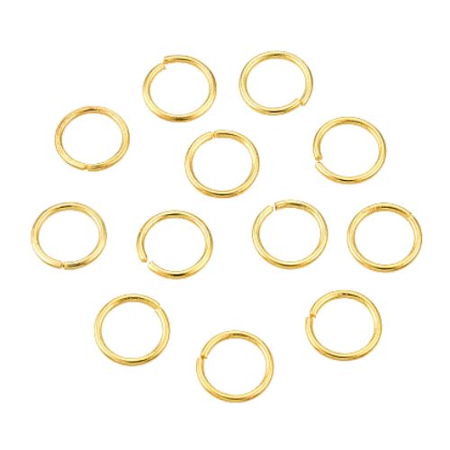Jump Rings, Iron, Round, Open, Gold Plated, 6x0.7mm - BEADED CREATIONS