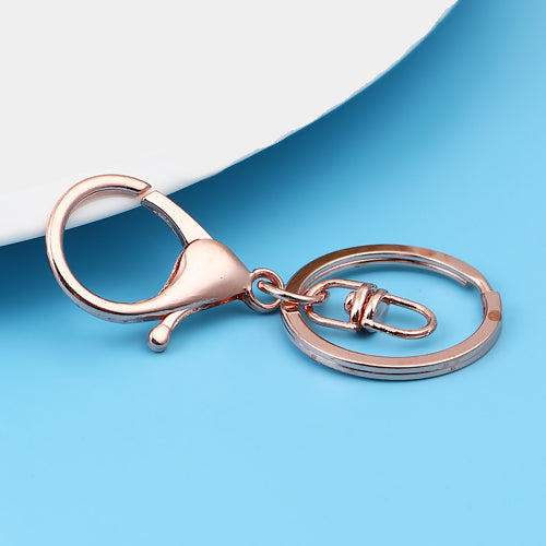 Key Chain Rings, Swivel Clasps, Lobster Claw, Rose Gold, 66mm - BEADED CREATIONS