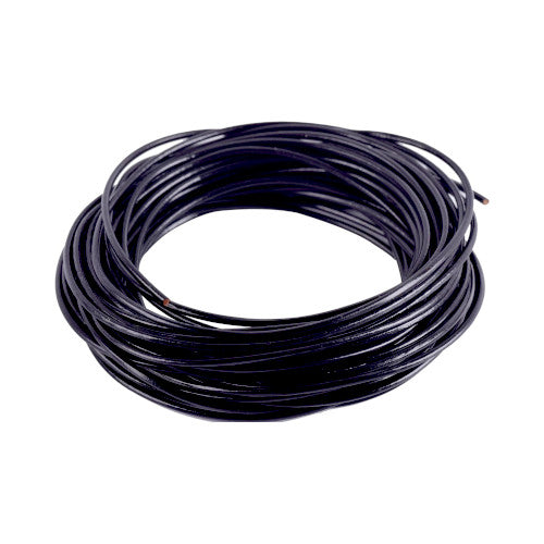 Leather Cord, Natural, Black, Round, 1.5mm - BEADED CREATIONS