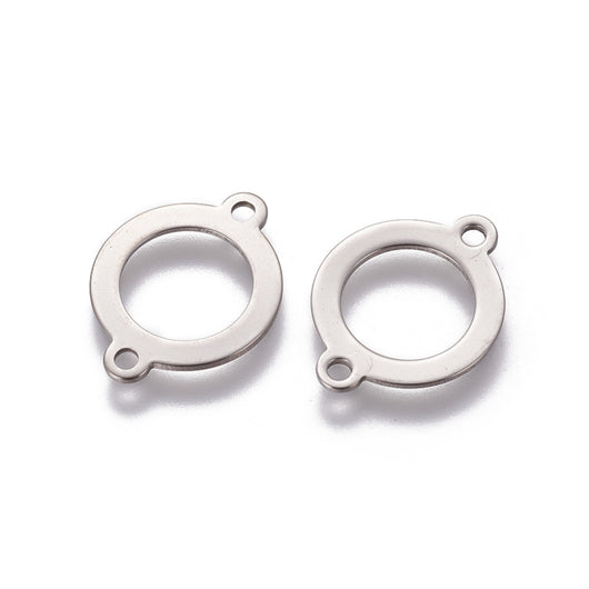 Linking Rings, Stainless Steel, Silver, 19mm - BEADED CREATIONS