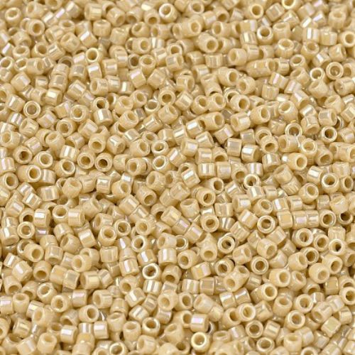 MIYUKI Delica®, Cylinder, 11/0, (DB1571), Opaque Pear AB - BEADED CREATIONS