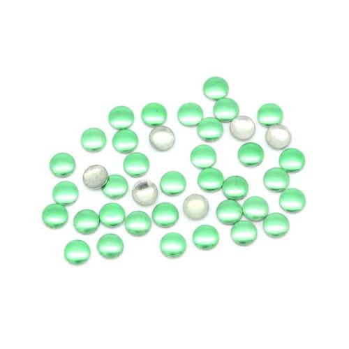Nail Art Studs, Metal, Round, Green, 2mm - BEADED CREATIONS