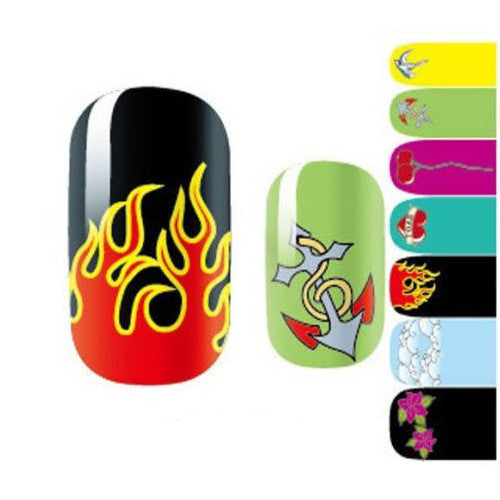 Nail Art Wraps, Multicolored, Assorted Designs - BEADED CREATIONS
