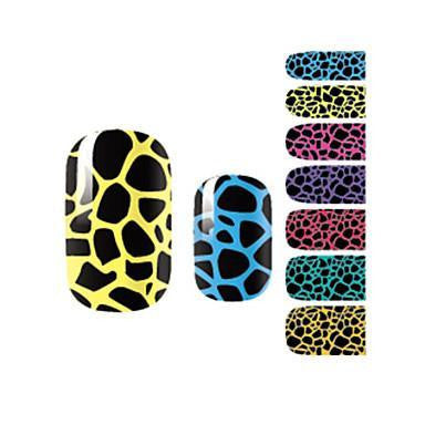 Nail Art Wraps, Multicolored, Leopard Print - BEADED CREATIONS