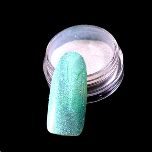 Nail Art, Magic Dust, Mermaid Pigment, Green - BEADED CREATIONS