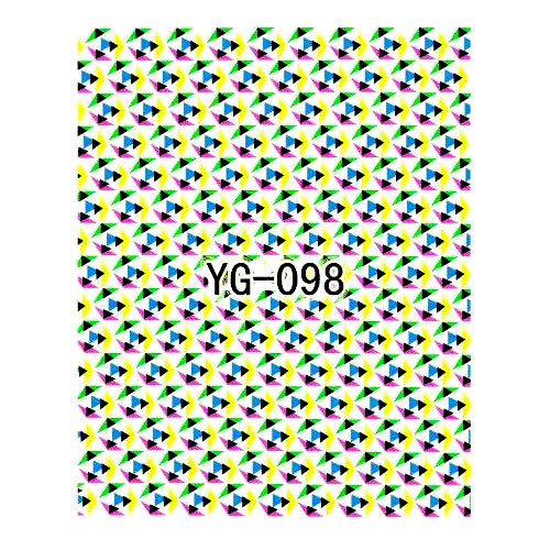 Nail Art, Neon, Water Transfer Decals, Abstract, Multicolored. YG-098 - BEADED CREATIONS