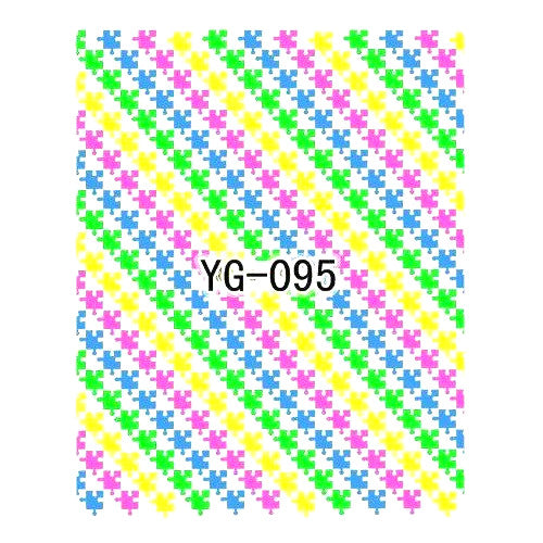 Nail Art, Neon, Water Transfer Decals, YG-095 - BEADED CREATIONS