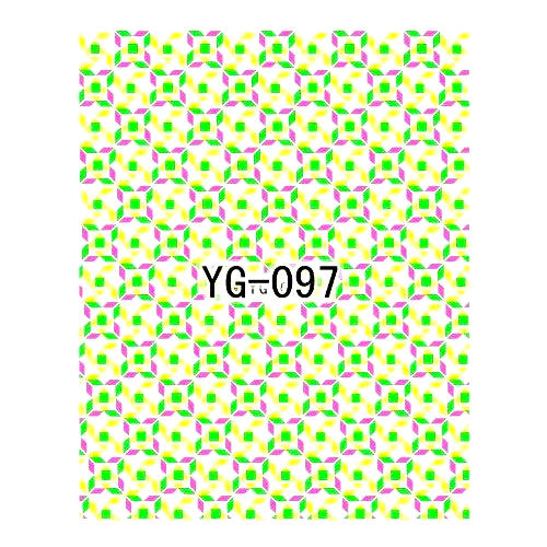 Nail Art, Neon, Water Transfer Decals, YG-097 - BEADED CREATIONS