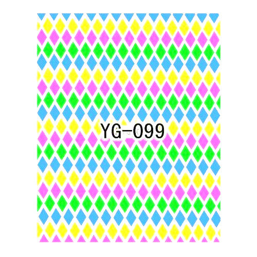 Nail Art, Neon, Water Transfer Decals, YG-099 - BEADED CREATIONS