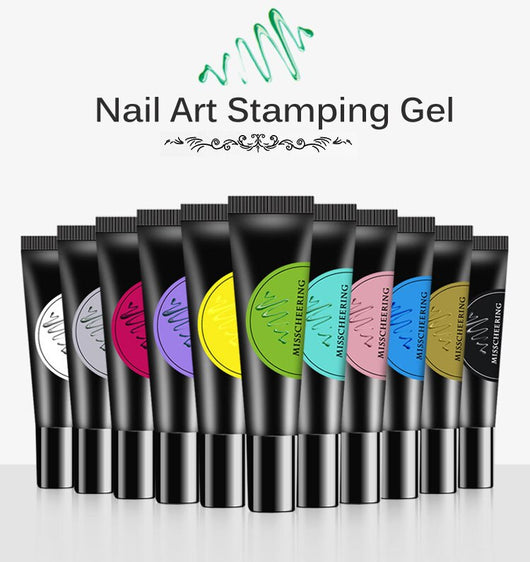 Nail Art, Stamping Gel, UV, LED Soak Off, Stamping Polish, Blue - BEADED CREATIONS