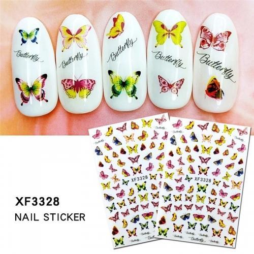 Nail Art Stickers, Butterfly - XF3328 - BEADED CREATIONS