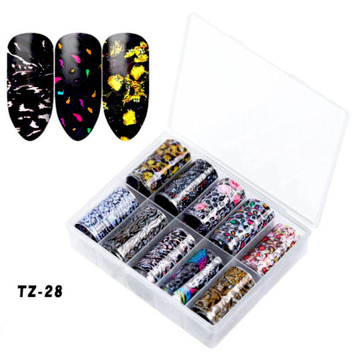 Nail Art Transfer Foils, Animal Print, TZ-28 - BEADED CREATIONS