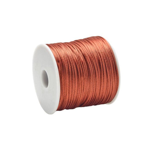 Nylon Cord, Rattail, Satin Cord, Sienna, 2.5mm - BEADED CREATIONS