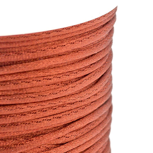 Nylon Cord, Rattail, Satin Cord, Sienna, 2.5mm - BEADED CREATIONS