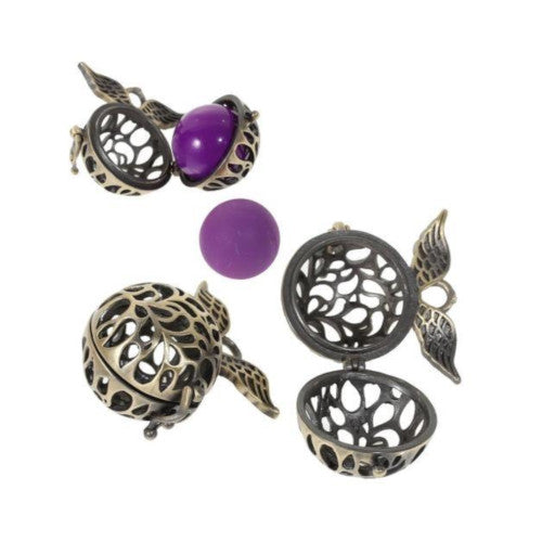 Pendants, Angel Caller, Filigree, With Wings, Antique Bronze, 27mm - BEADED CREATIONS