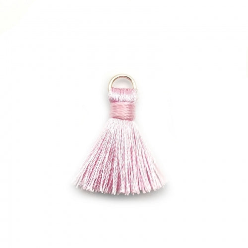 Pendants, Tassels, Pink, With Jump Ring, Polyester, 25mm - BEADED CREATIONS
