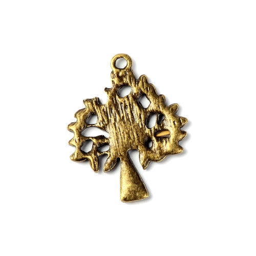 Pendants, Tree Of Life, Antique Bronze, Alloy, 28mm - BEADED CREATIONS