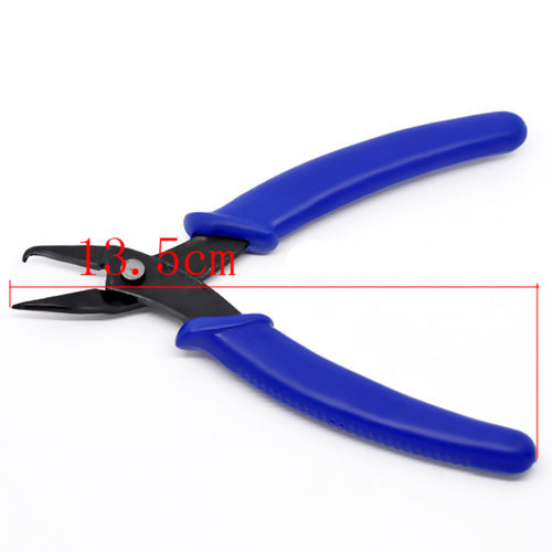 Pliers, Split Ring Pliers, Carbon Steel. Rubber, Blue, 13.5cm - BEADED CREATIONS