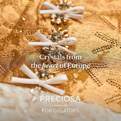 Preciosa® Hotfix Crystals, Chaton Rose VIVA 12, Golden Honey, SS10 - BEADED CREATIONS