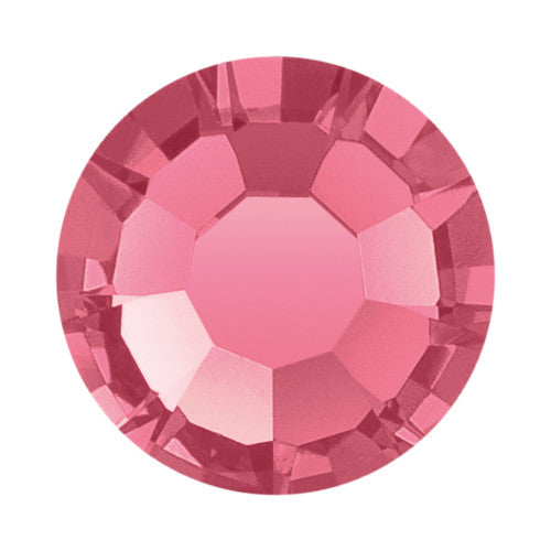 Preciosa® Hotfix Crystals, Chaton Rose VIVA 12, Indian Pink, SS10 - BEADED CREATIONS