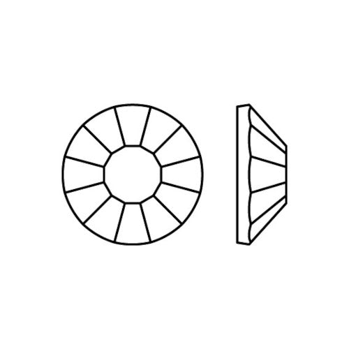 Preciosa® Hotfix Crystals, Chaton Rose VIVA 12, Lava, SS10 - BEADED CREATIONS