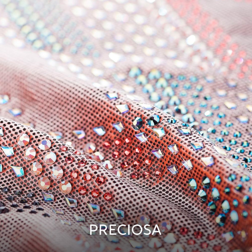 Preciosa® Hotfix Crystals, Chaton Rose VIVA 12, Light Siam AB, SS10 - BEADED CREATIONS