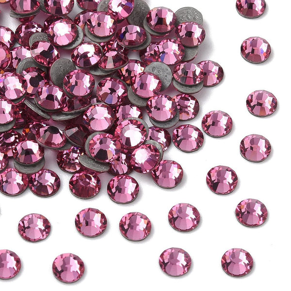 Preciosa® Hotfix Crystals, Chaton Rose VIVA 12, Rose, SS6 - BEADED CREATIONS