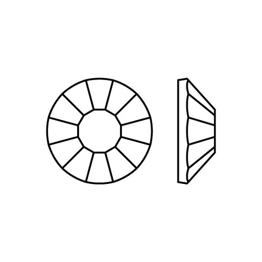 Preciosa® Hotfix Crystals, Chaton Rose VIVA 12, Rose, SS6 - BEADED CREATIONS