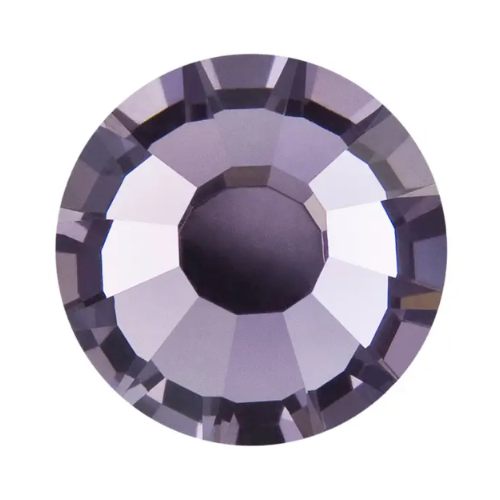 Preciosa® Hotfix Crystals, Chaton Rose VIVA 12, Smoked Amethyst, SS10 - BEADED CREATIONS