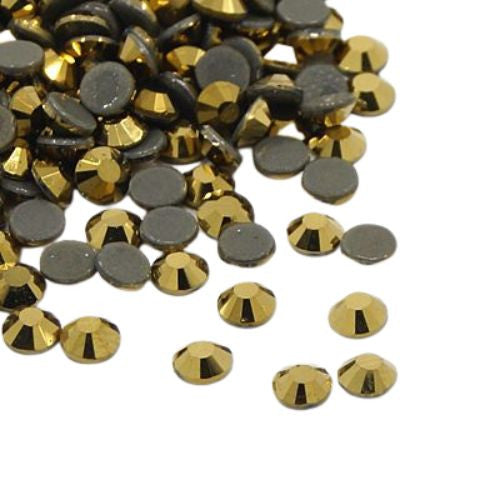 DMC Gold Rose Hot Fix Rhinestones size SS16-SS30 – ShopSk8Wear