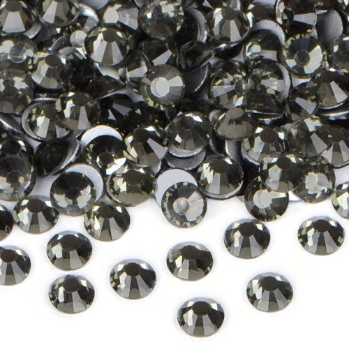 Rhinestones, Hot Fix, Iron On, Black Diamond, SS6 - BEADED CREATIONS