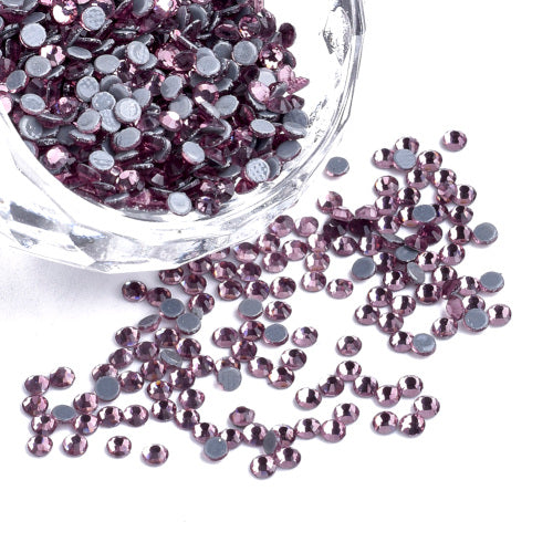 Rhinestones, Hot Fix, Iron On, Light Amethyst, DMC Rhinestones, SS6 - BEADED CREATIONS