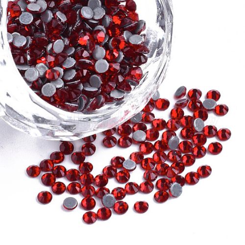 Rhinestones, Hot Fix, Iron On, Light Siam, DMC Rhinestones, SS6 - BEADED CREATIONS