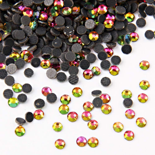 Rhinestones, Hot Fix, Iron On, Rainbow, SS6 - BEADED CREATIONS