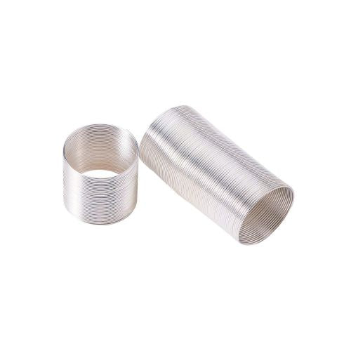 Ring Memory Wire, Silver Plated, High Carbon Steel, 20mm, 22 Gauge - BEADED CREATIONS