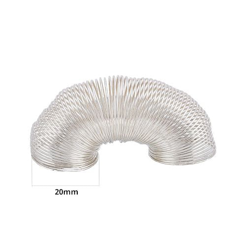 Ring Memory Wire, Silver Plated, High Carbon Steel, 20mm, 22 Gauge - BEADED CREATIONS