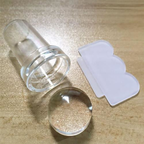 Stamping Tool, Mini, Clear, Silicone, 4.4cm - BEADED CREATIONS