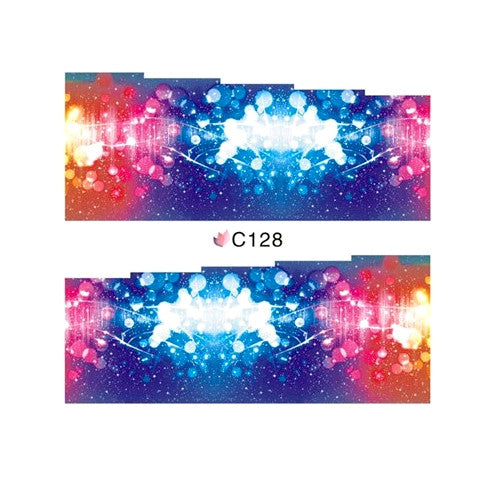 Water Transfer Sliders, Nail Art Decals, Abstract, Multicolored. C128 - BEADED CREATIONS