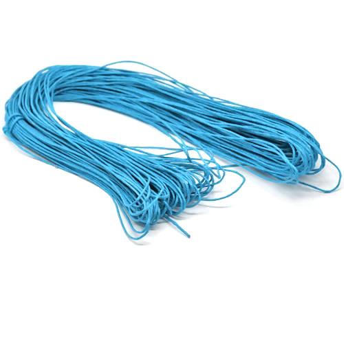 Waxed Cotton Cord, Blue, 1.5mm - BEADED CREATIONS