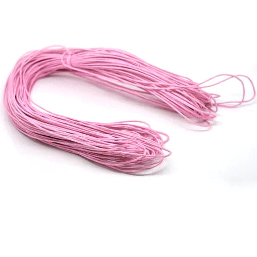 Waxed Cotton Cord, Pink, 1.5mm - BEADED CREATIONS