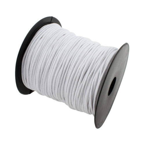 Waxed Cotton Cord, White, 2mm - BEADED CREATIONS