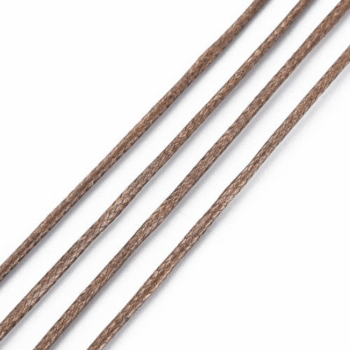 Waxed Polyester Cord, Sienna, 1mm - BEADED CREATIONS