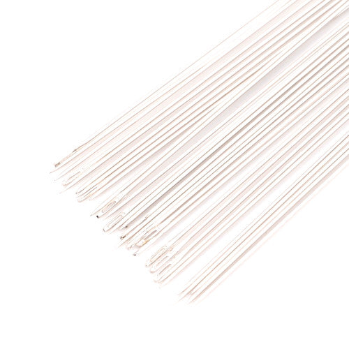 Beading Needles, Silver, Stainless Steel, 100x0.45mm - BEADED CREATIONS
