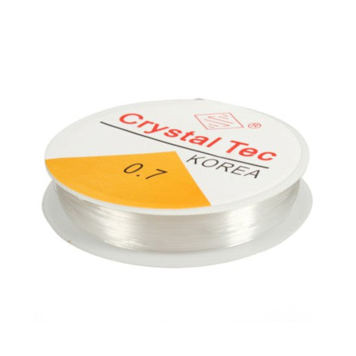 Beading Thread, Elastic Crystal Thread, Stretch Crystal Tec, Clear, 0.7mm - BEADED CREATIONS