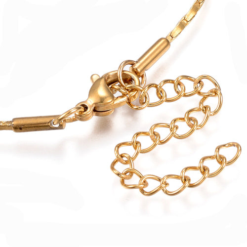Chain Bracelets, 304 Stainless Steel, Coreana Chain, Popcorn Chain Bracelet, With Extender Chain, Golden, 20cm - BEADED CREATIONS