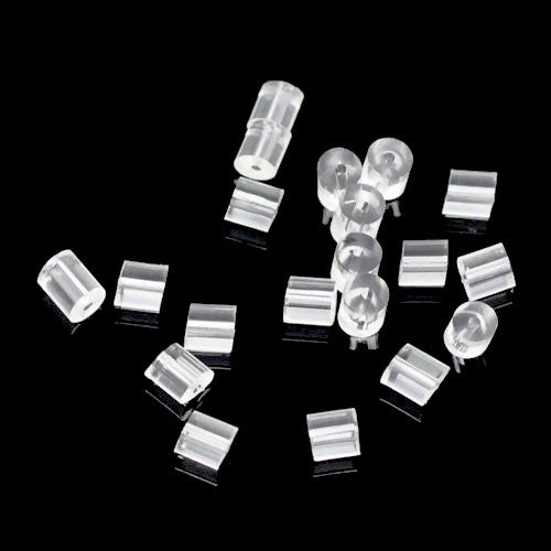 Adabele 100pcs Hypoallergenic Earring Posts - 18K Yellow Gold Plated 8mm Cup With Earnut Backs