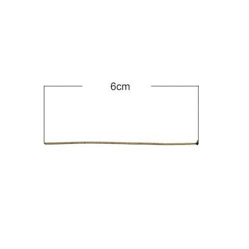 Flat Head Pins, Iron, Antique Bronze, 20 Gauge, 60mm - BEADED CREATIONS