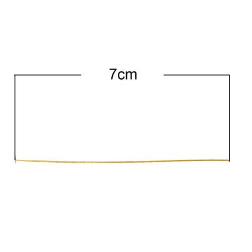 Flat Head Pins, Iron, Gold Plated, 20 Gauge, 70mm - BEADED CREATIONS
